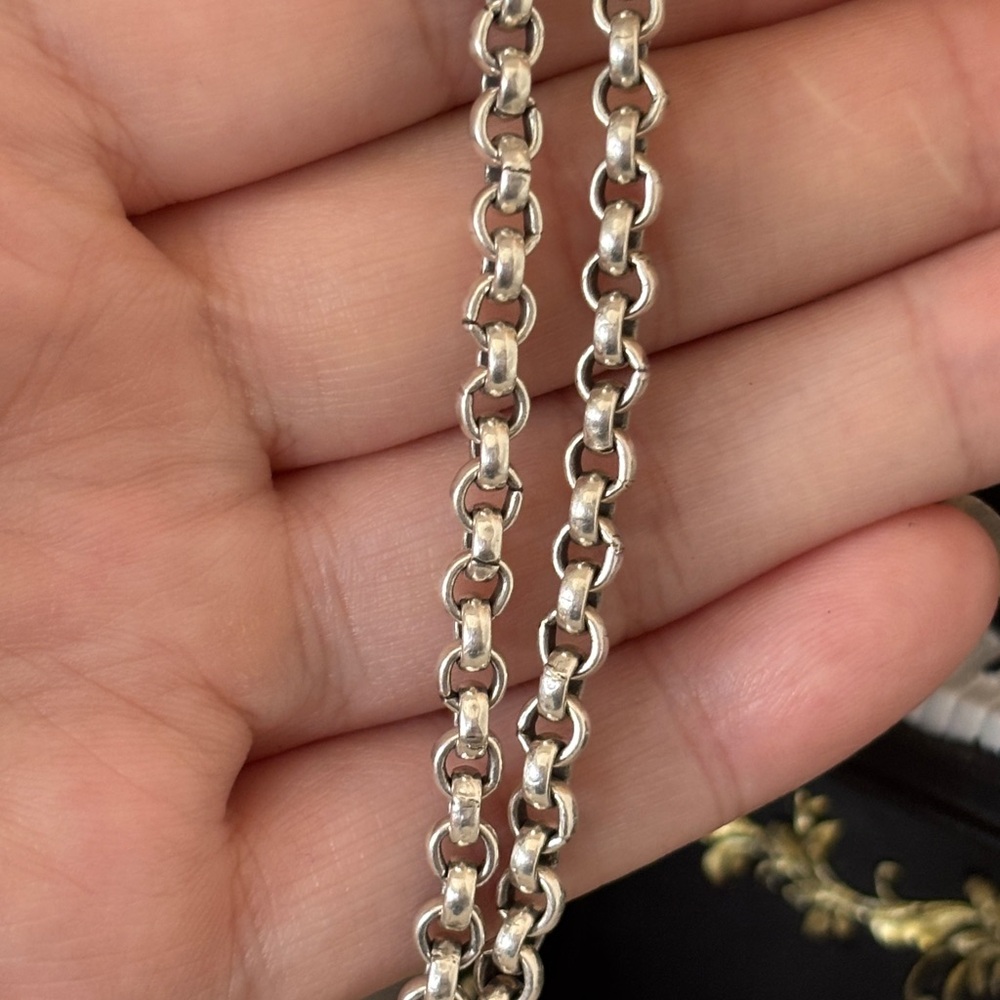 ❗️FIRM❗️NICKY BUTLER Sterling Silver 925 Heavy Chain Necklace 23.75 inches - Picture 2 of 4